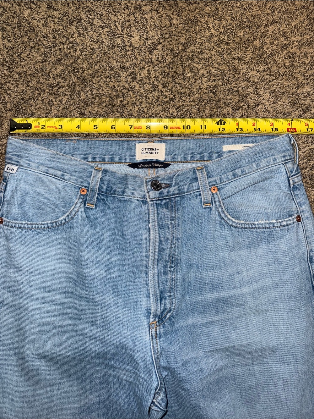 Citizens of Humanity Annina High Rise Wide Leg Jeans Tularosa Wash Size 29 EUC - Picture 10 of 16